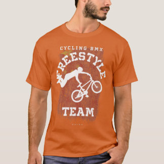 T-shirt BMX Freestyle Vélo Chine Drapeau Vélo BMX
