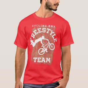 T-shirt BMX Freestyle Vélo Chypre Drapeau Vélo BMX
