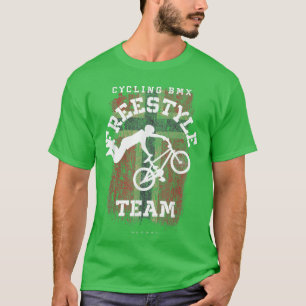 T-shirt BMX Freestyle Vélo Norvège Drapeau Vélo BMX
