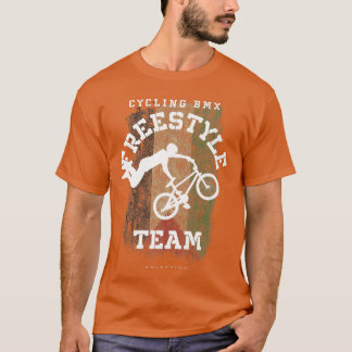 T-shirt BMX Freestyle Vélo Palestine Drapeau Vélo B