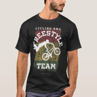 T-shirt BMX Freestyle Vélo Sénégal Drapeau Vélo BMX