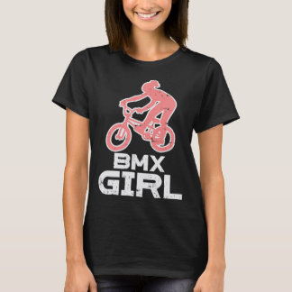 T-shirt BMX Girl mignonne Vélo vélo course cycliste vélo W