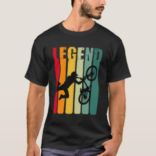 T-shirt Bmx Legend Bmx Garçons Ados Hommes Vintage Bmx Vél
