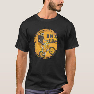 T-shirt BMX Life Skeleton Vélo BMX Stunt Dirt Bi