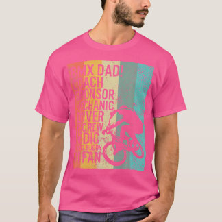 T-shirt Bmx Papa Entraîneur Medic Riding Buddy 1 Fan Fête 