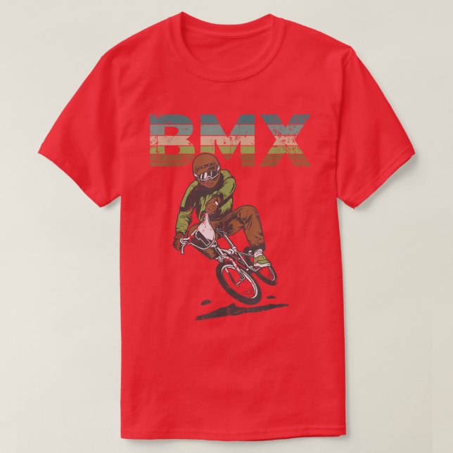 T-shirt BMX Pedal Mountainbike Triathlon Downhill cycle Ri (Design devant)