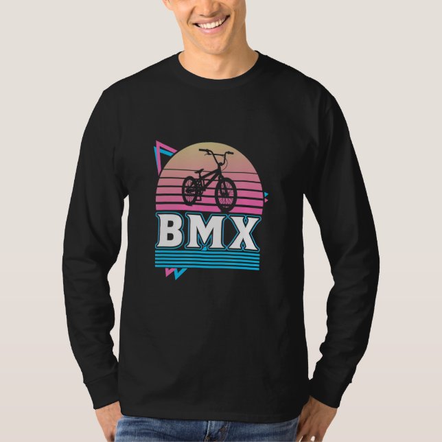 T-shirt BMX Racing Cyclocross Race Cycling  Cool Bike Girl (Devant)