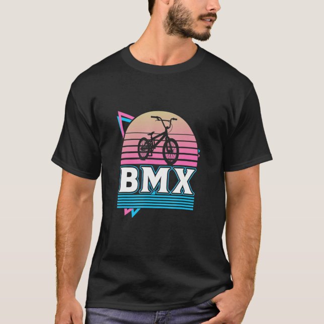 T-shirt BMX Racing Cyclocross Race Cycling  Cool Bike Girl (Devant)