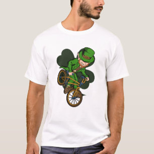 T-shirt BMX Rider Leprechaun St. Patrick's Day BMX Vélo