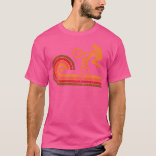 T-shirt Bmx Silhouette Extreme Sports Des Années 1970