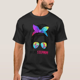 T-shirt BMX Stepmaman Messy Bun Lunettes de cheveux BMX Ma