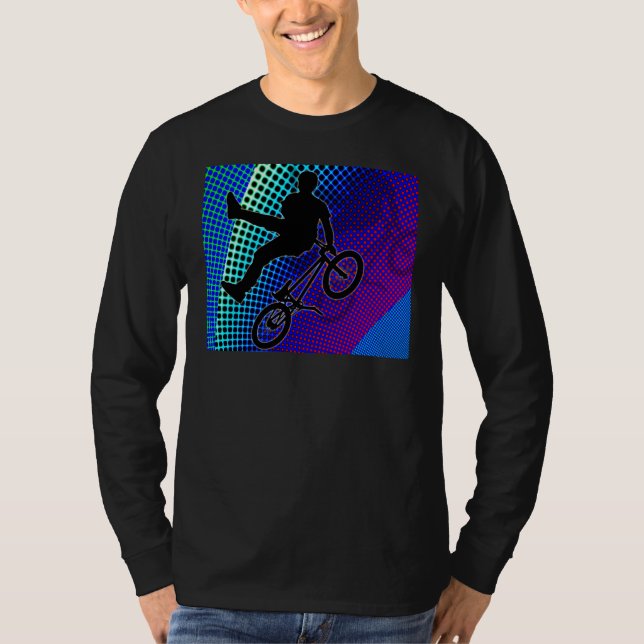 T-shirt BMX sur le chapiteau de film de fractale (Devant)