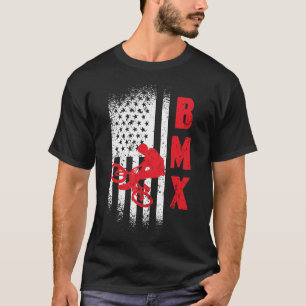 T-shirt BMX USA America Drapeau du cyclisme sur vélo