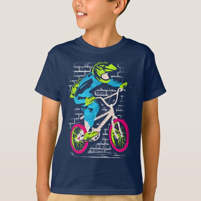 T-Shirt Bmx - Vélo Bmx - Graffiti Bmx Shirt (Devant)