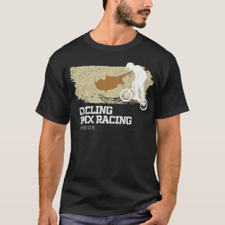 T-shirt BMX Vélo Chypre Drapeau Vélo Course cycliste BMX 2