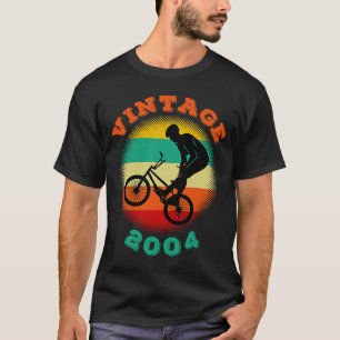 T-shirt BMX Vélo d'anniversaire Vintage 2004 BMXer