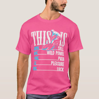 T-shirt Bmx Vélo Est Compétence Pain Plaisir Cool de chanc