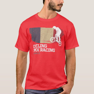T-shirt BMX Vélo France Drapeau Vélo Vélo Course BMX 351