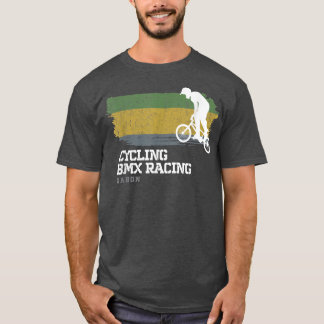 T-shirt BMX Vélo Gabon Drapeau Vélo Vélo Course BMX