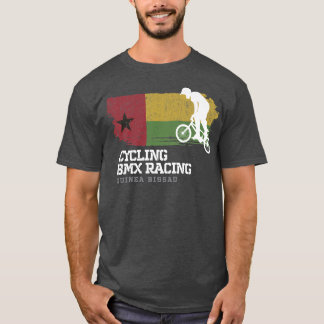 T-shirt BMX Vélo Guinée Bissau Drapeau Vélo vélo Course