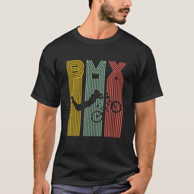 T-shirt BMX Vintage Vélo Vélo Racunt (Devant)