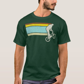 T-shirt Bmx Wheelie Vélo Trick Vintage Flatland Vélo Bi
