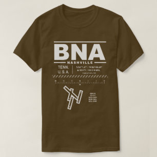 T-shirt BNA de l'aéroport international de Nashvil