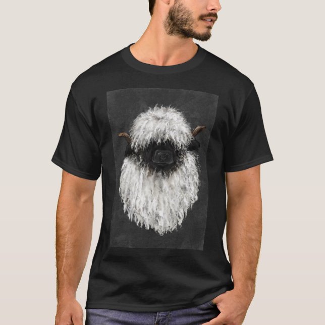 T-shirt Bo Sheep. Valais Blacknose Sheep.  Sticker Essenti (Devant)