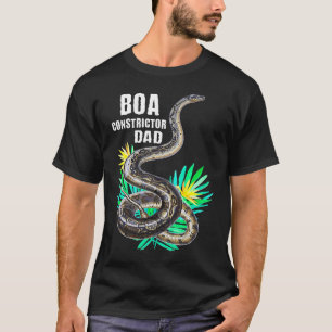 T-shirt Boa Constrictor Papa Feuilles Tropicales Serpent