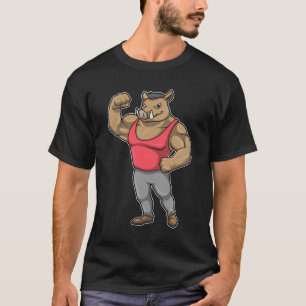 T-shirt Boar Bodybuilder Muscles Bodybuilding