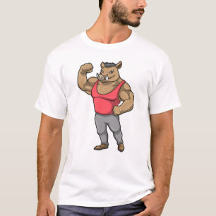 T-shirt Boar Bodybuilder Muscles Bodybuilding