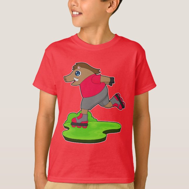 T-shirt Boar Patinage en ligne Patins en ligne Sports (Devant)