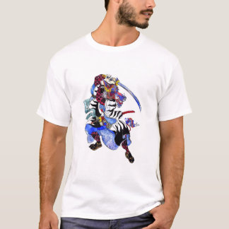 T-shirt Boar Samurai avec une épée à la japonaise