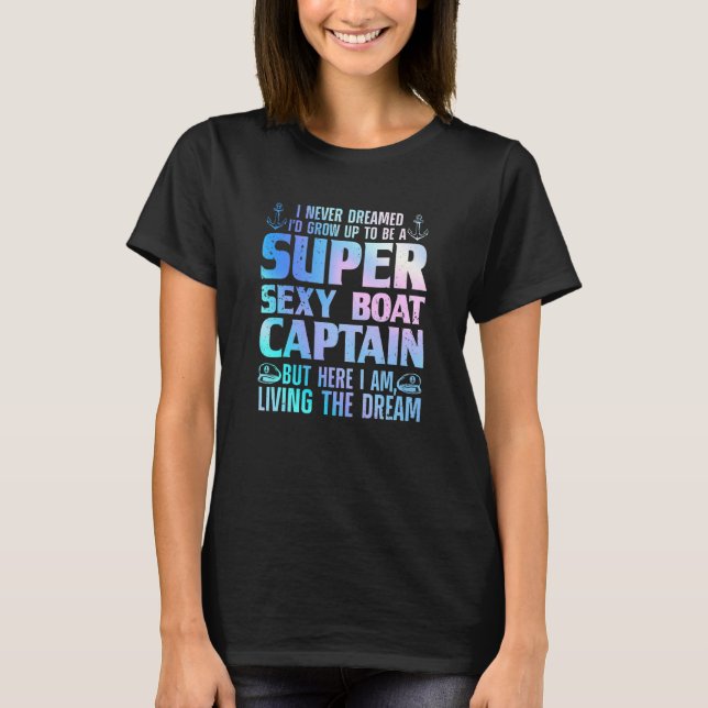 T-shirt Boat Captain For Men Women Boating Boat Captain (Devant)