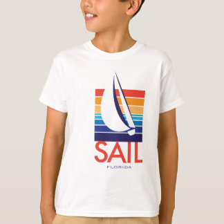 T-shirt Boat Color Carré_SAIL Floride