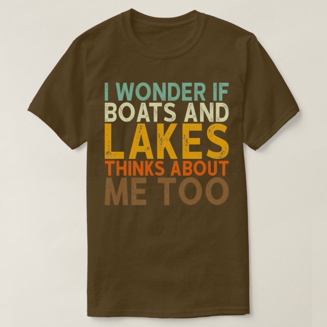 T-shirt Boats And Lakes (Design devant)