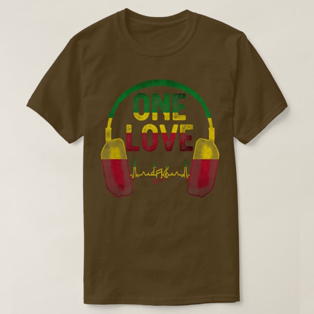 T-shirt Bob Jamaican Roots One Pr (Design devant)