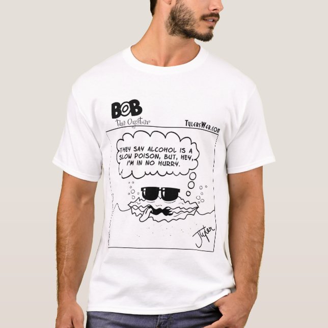 T-shirt Bob l'huître : Poison lent (Devant)