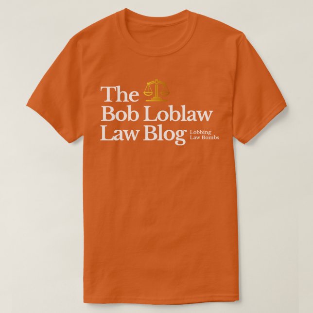 T-shirt Bob Loblaw Blog Lobbing Law Bombes (Design devant)