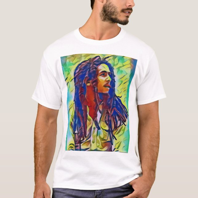 T-shirt Bob Marly Pixel Shirt (Devant)