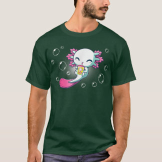 T-shirt Boba AolotlKawaii Aolotl Bubble Tea Boba