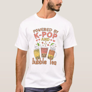 T-shirt Boba Boit Du Lait Coréen Anime K Pop Bubble Tea