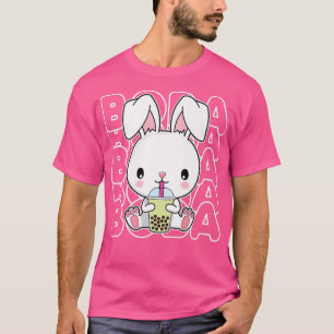 T-shirt Boba Bubble Milk Tea Kawaii Lapin Lapin pour Ados