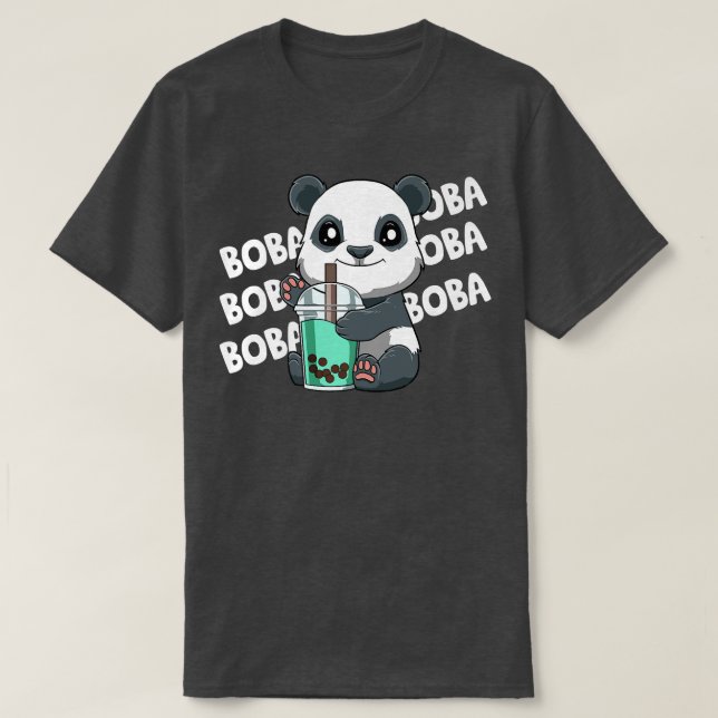 T-shirt Boba Bubble Tea Panda 104 (Design devant)