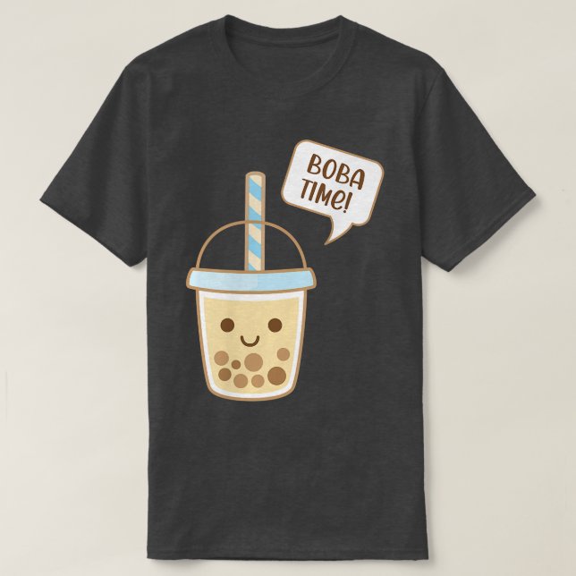 T-shirt Boba Bubble Tea Time  (Design devant)