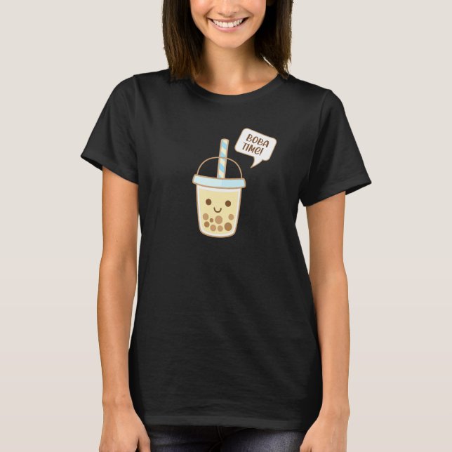 T-shirt Boba Bubble Tea Time (Devant)