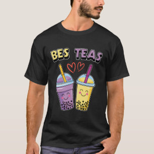 T-shirt Boba Buble Tea Bes Teas Kawaii Bestie Purple Yell