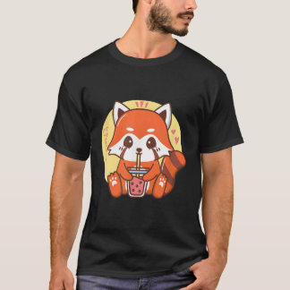 T-shirt Boba Buble Thé Rouge Panda