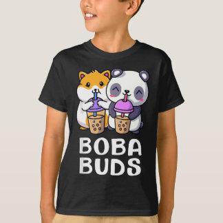 T-shirt Boba Buds Kawaii Cute Boule Thé Hamster Correspond
