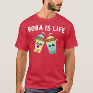 T-shirt Boba Est La Vie Drôle Kawaii Bubble Milk Bubble Te